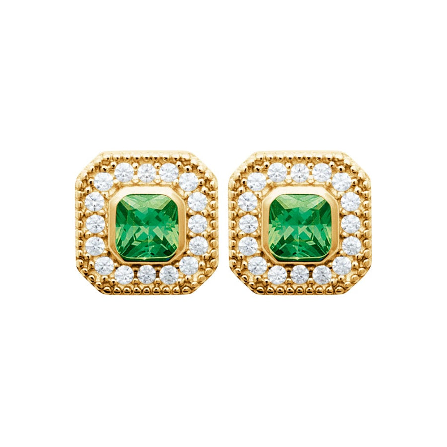 Boucles d'oreilles Yolene en plaqué or