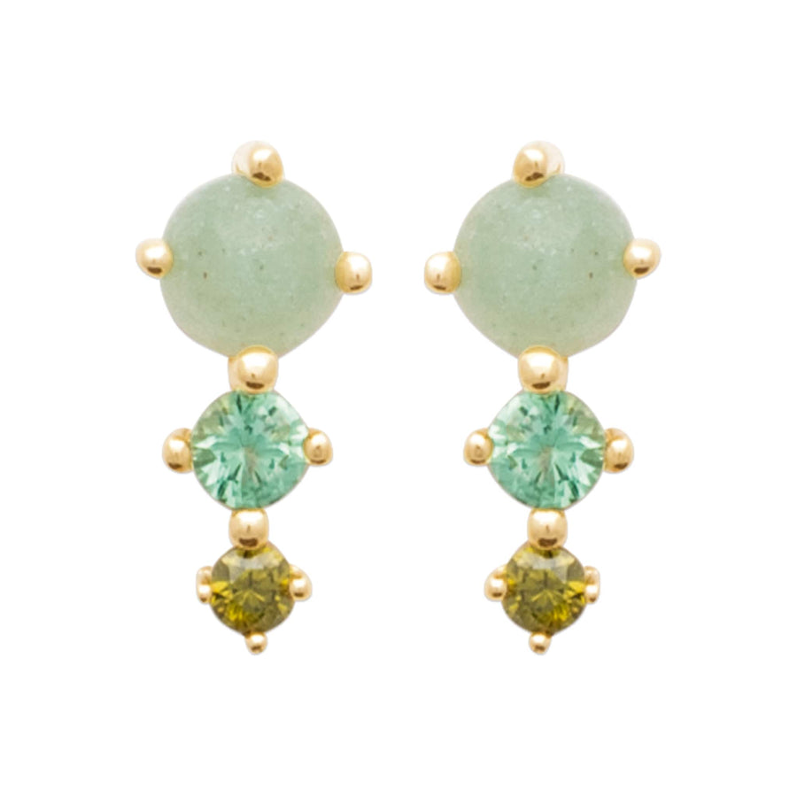 Boucles d'oreilles Margrethus en plaqué or