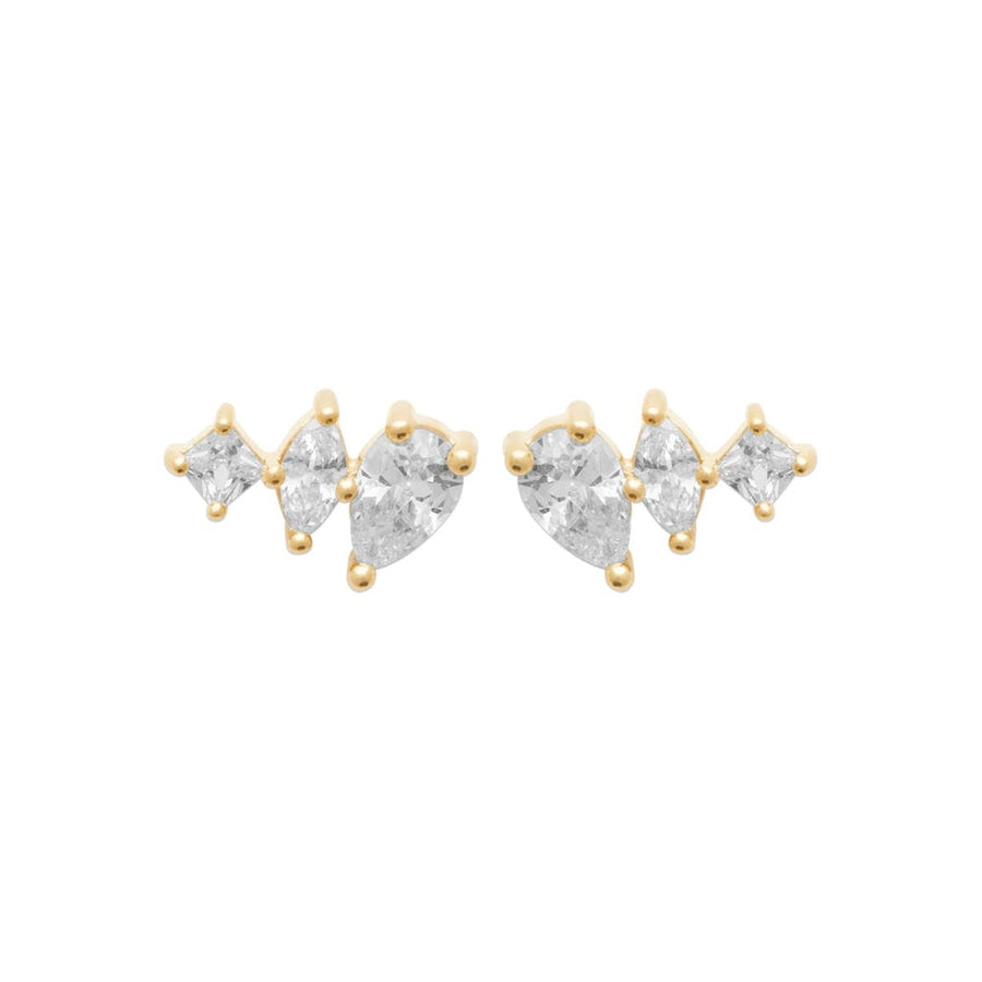 Boucles d'oreilles Aleksandra en plaqué or