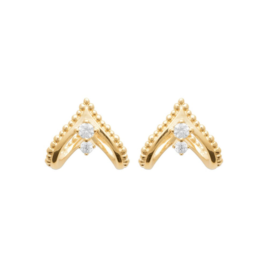 Boucles d'oreilles Anathalie en plaqué or