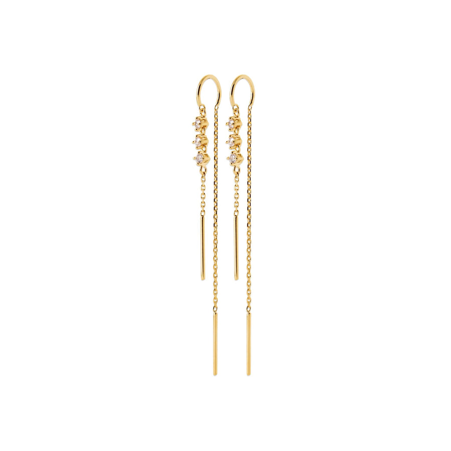Boucles d'oreilles pendantes Jana en plaqué or