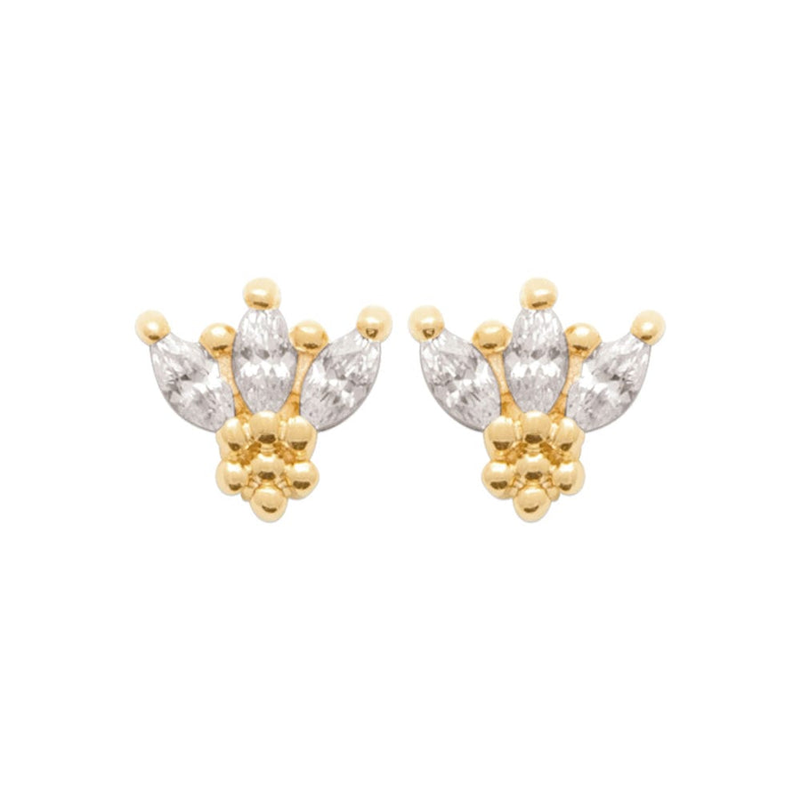 Boucles d'oreilles Helier en plaqué or