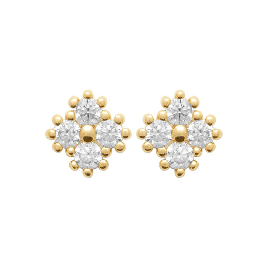 Boucles d'oreilles Ghislaine en plaqué or