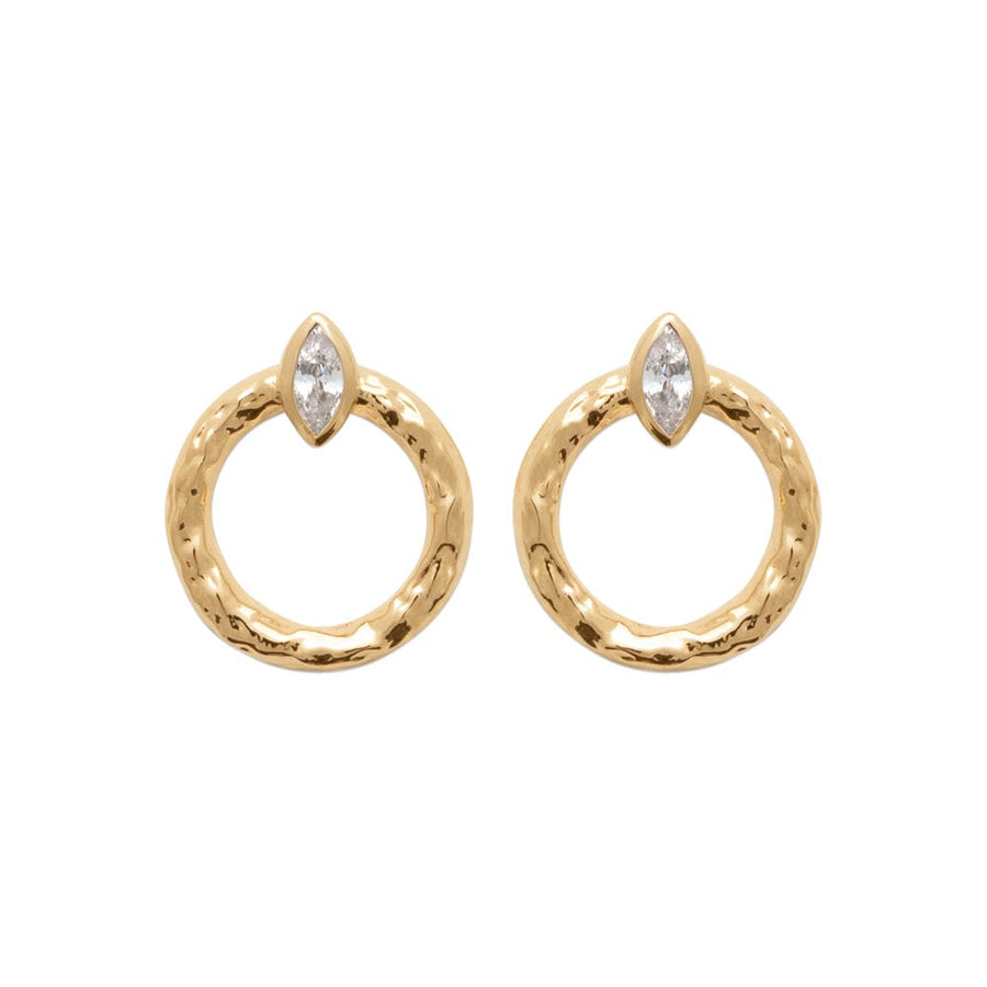 Boucles d'oreilles Jennifer en plaqué or