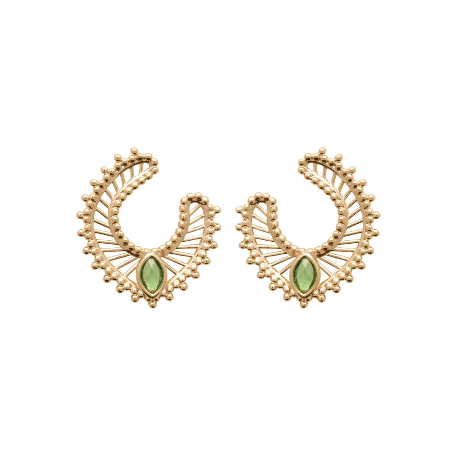 Boucles d'oreilles Nourhane en plaqué or