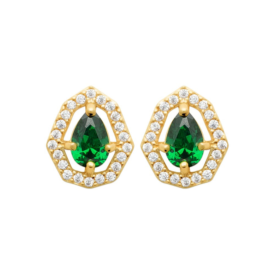Boucles d'oreilles Ilga en plaqué or