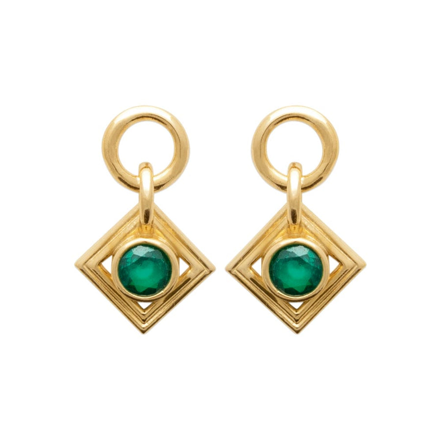Boucles d'oreilles pendantes Luzei en plaqué or