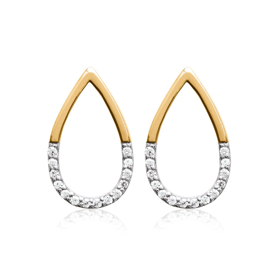 Boucles d'oreilles Briana en plaqué or