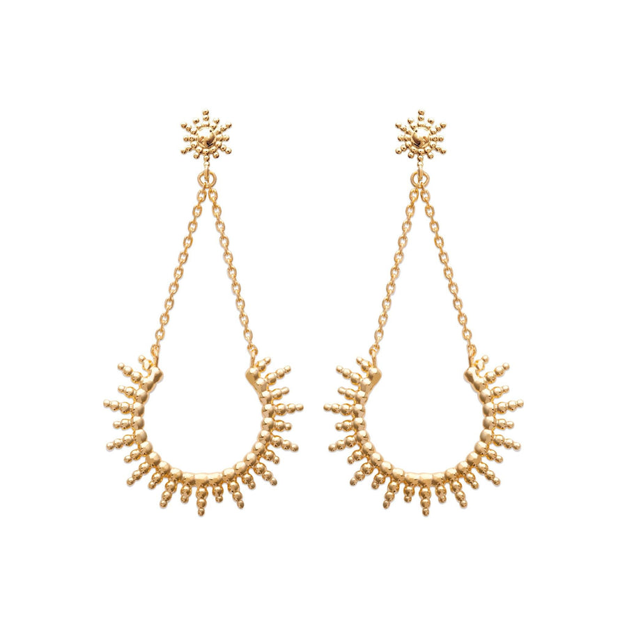 Boucles d'oreilles pendantes Giada en plaqué or