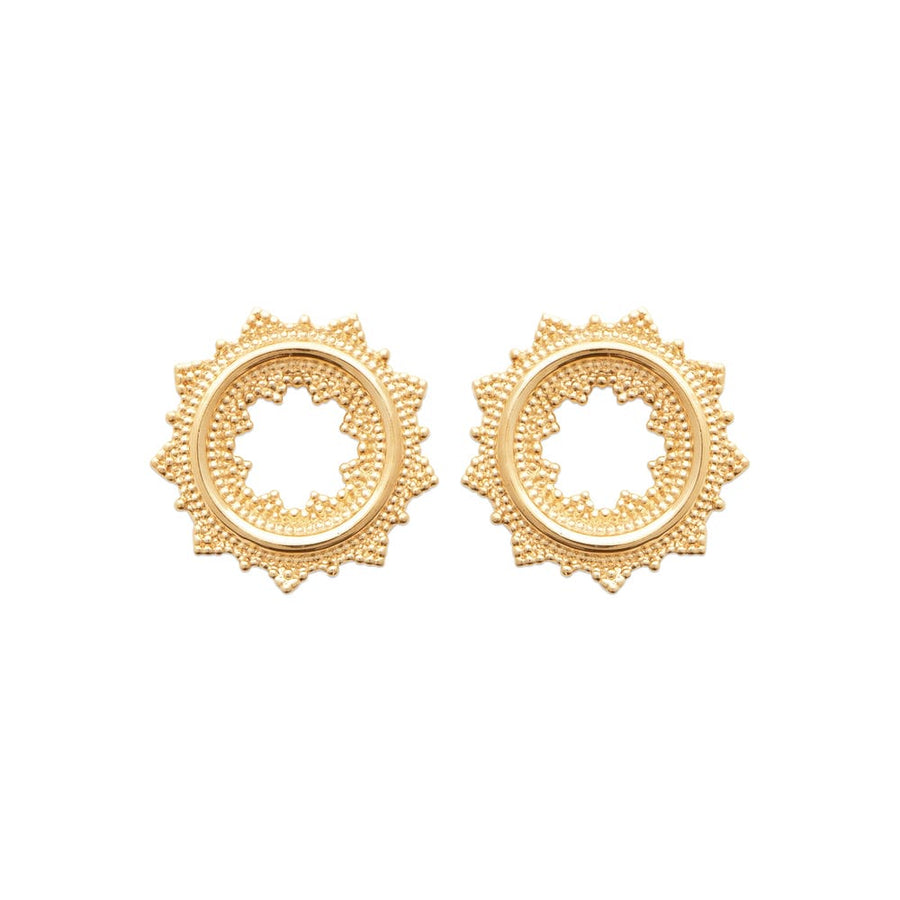 Boucles d'oreilles Gaetanne en plaqué or
