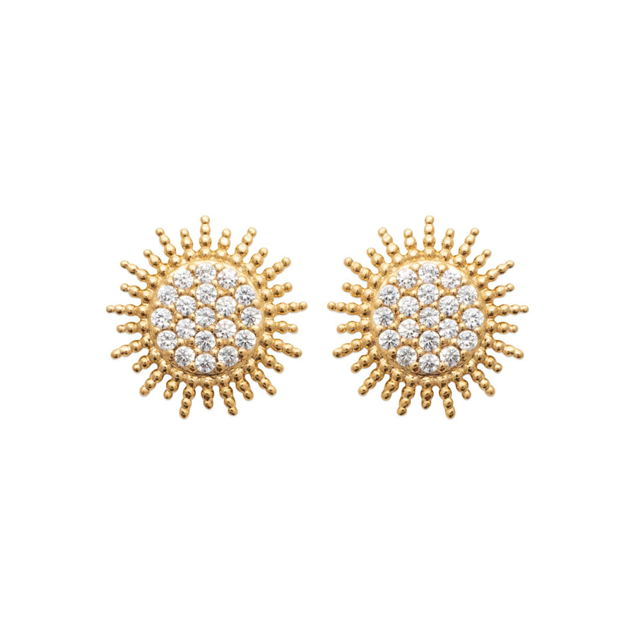 Boucles d'oreilles Hava en plaqué or