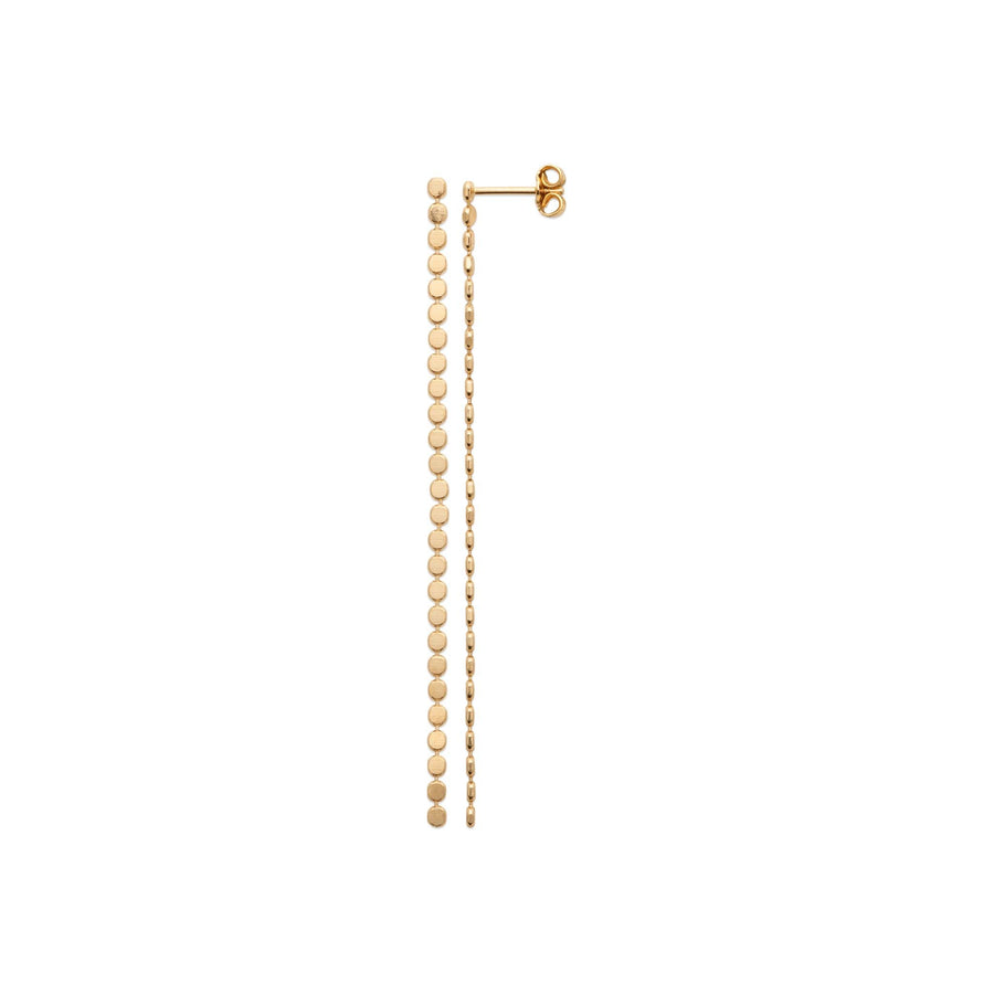 Boucles d'oreilles pendantes Evie en plaqué or