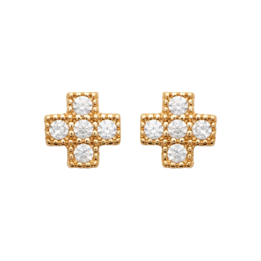 Boucles d'oreilles Leonore en plaqué or