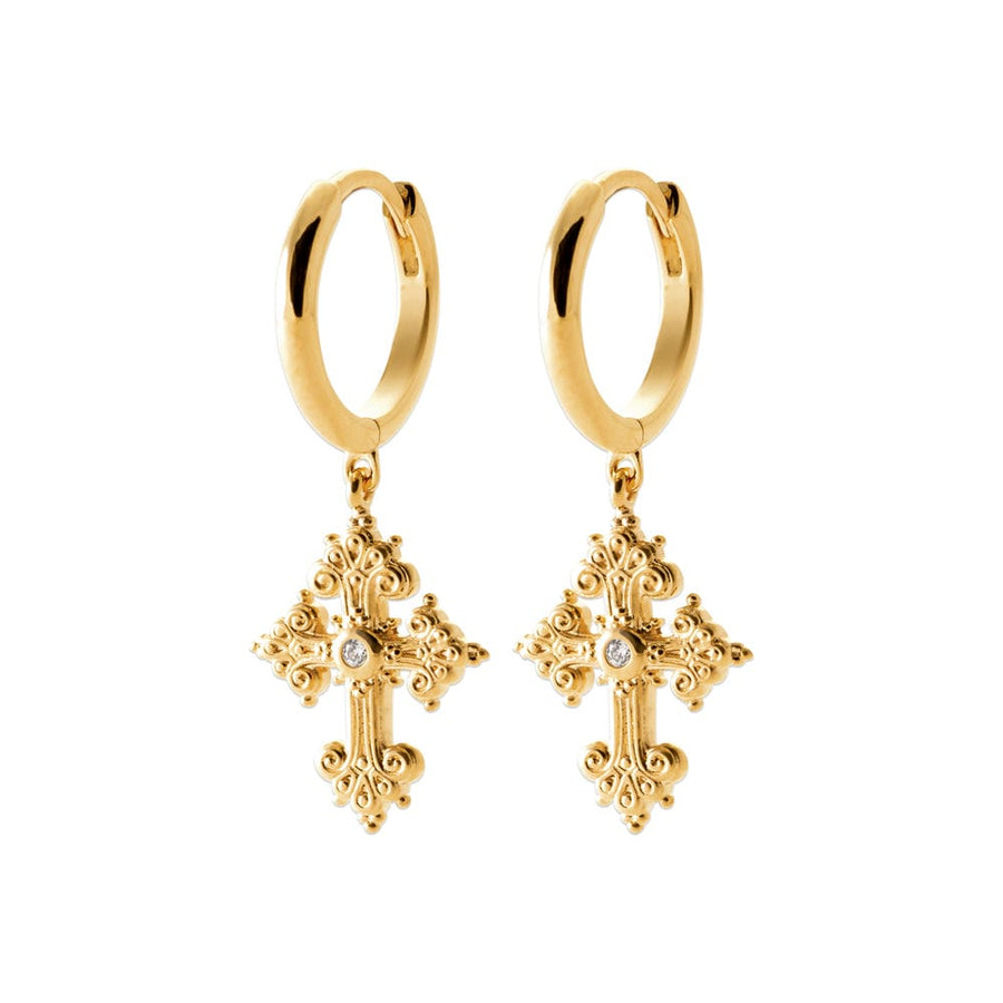 Boucles d'oreilles Paterne en plaqué or