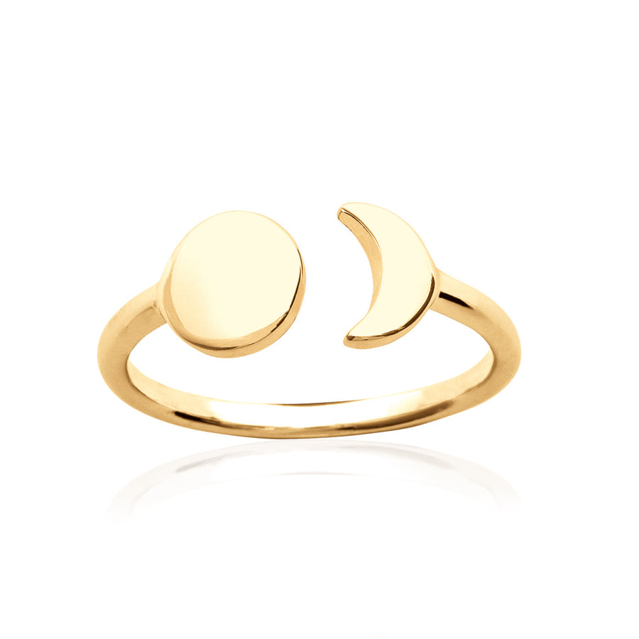 Bague ouverte Idalie en plaqué or