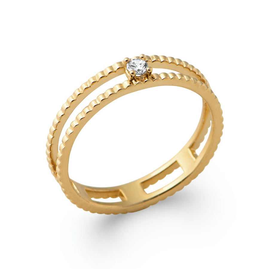 Bague Tamarah en plaqué or