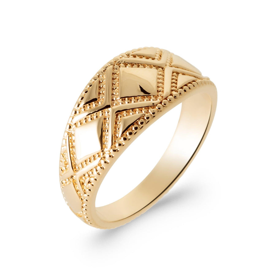 Bague Indra en plaqué or