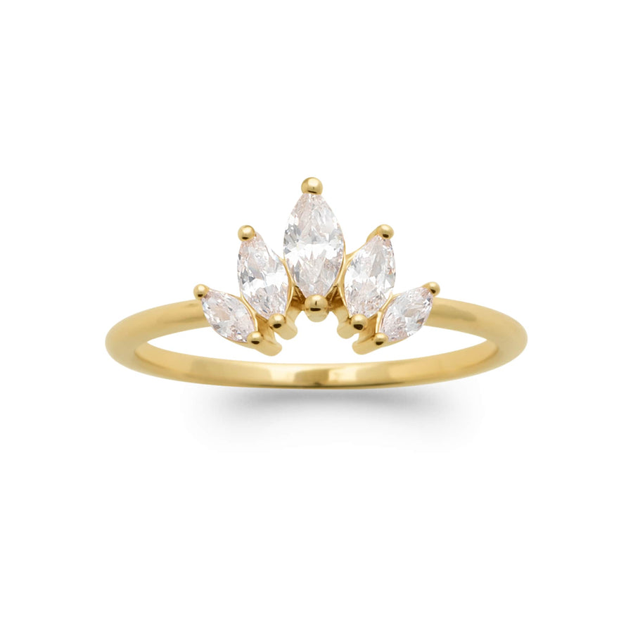 Bague Gabie en plaqué or