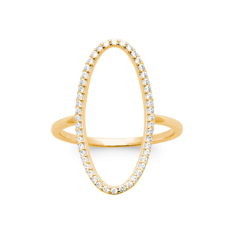 Bague Izza en plaqué or