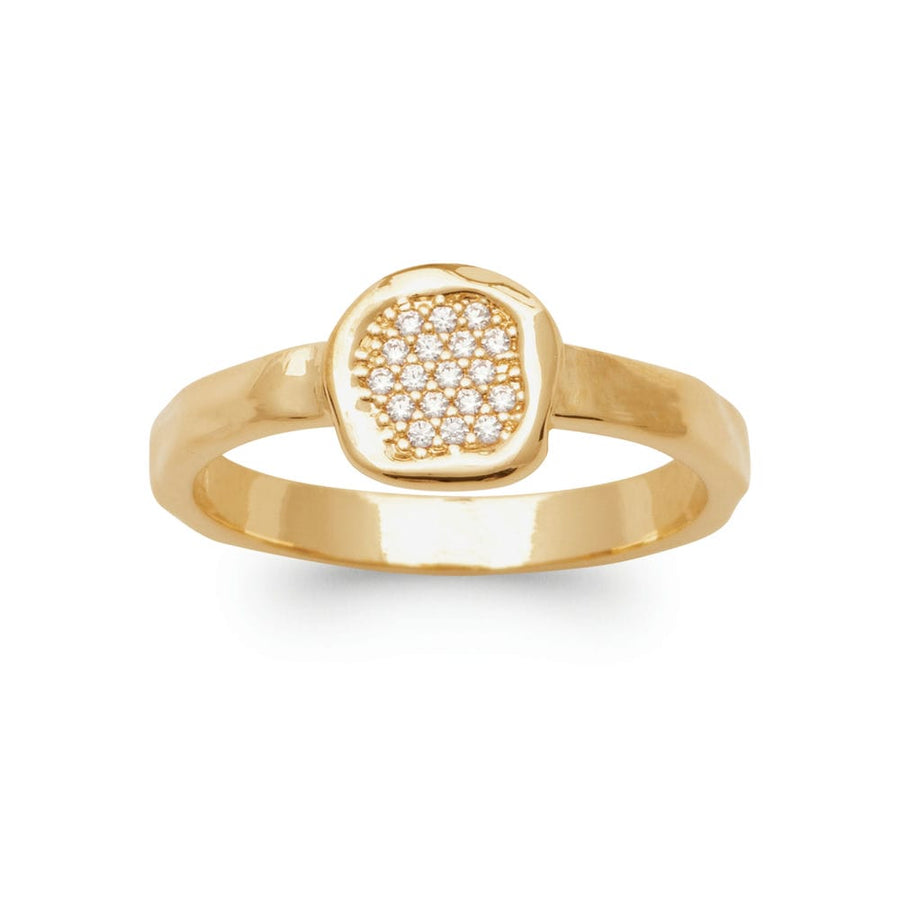 Bague Zaina en plaqué or