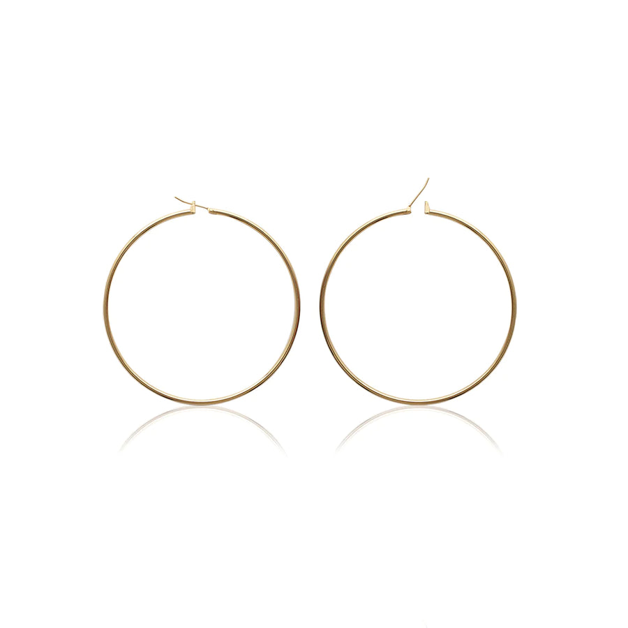 Créoles Eliora en plaqué or