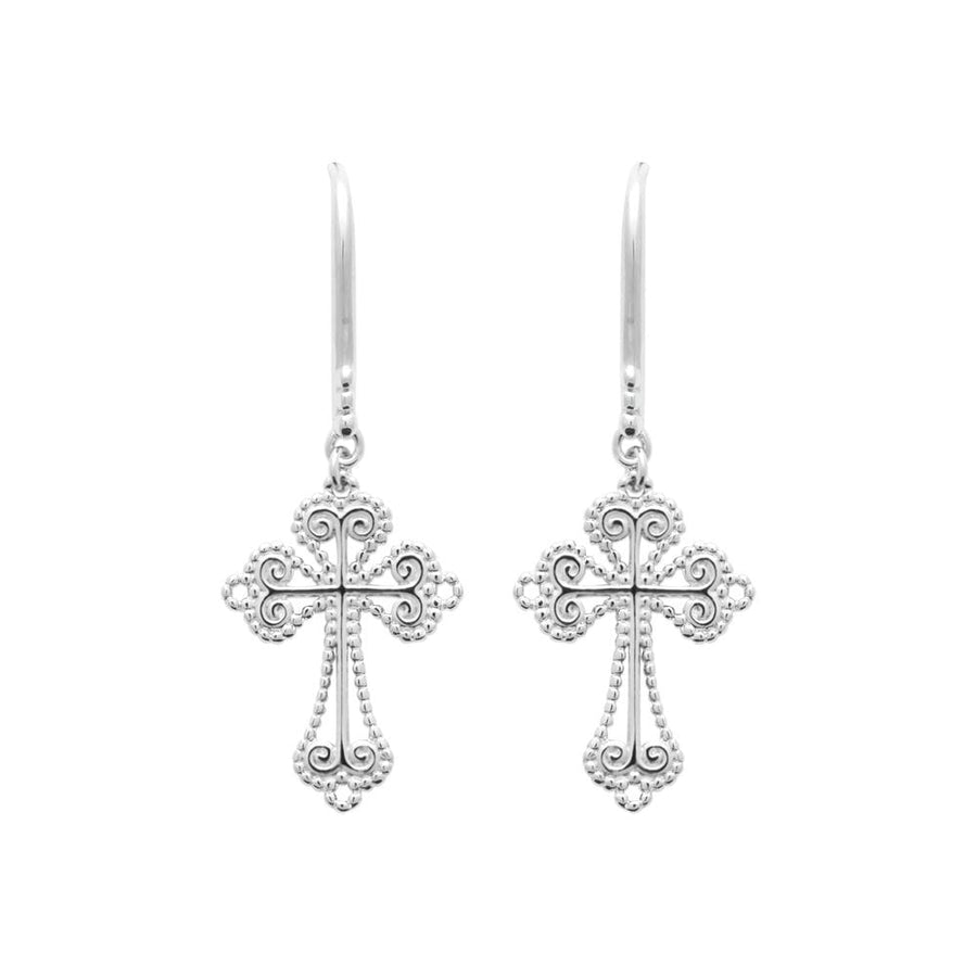 Boucles d'oreilles pendantes Edelweiss en argent