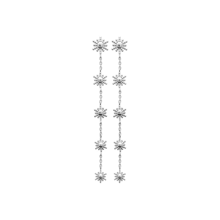 Boucles d'oreilles pendantes Gihan en argent
