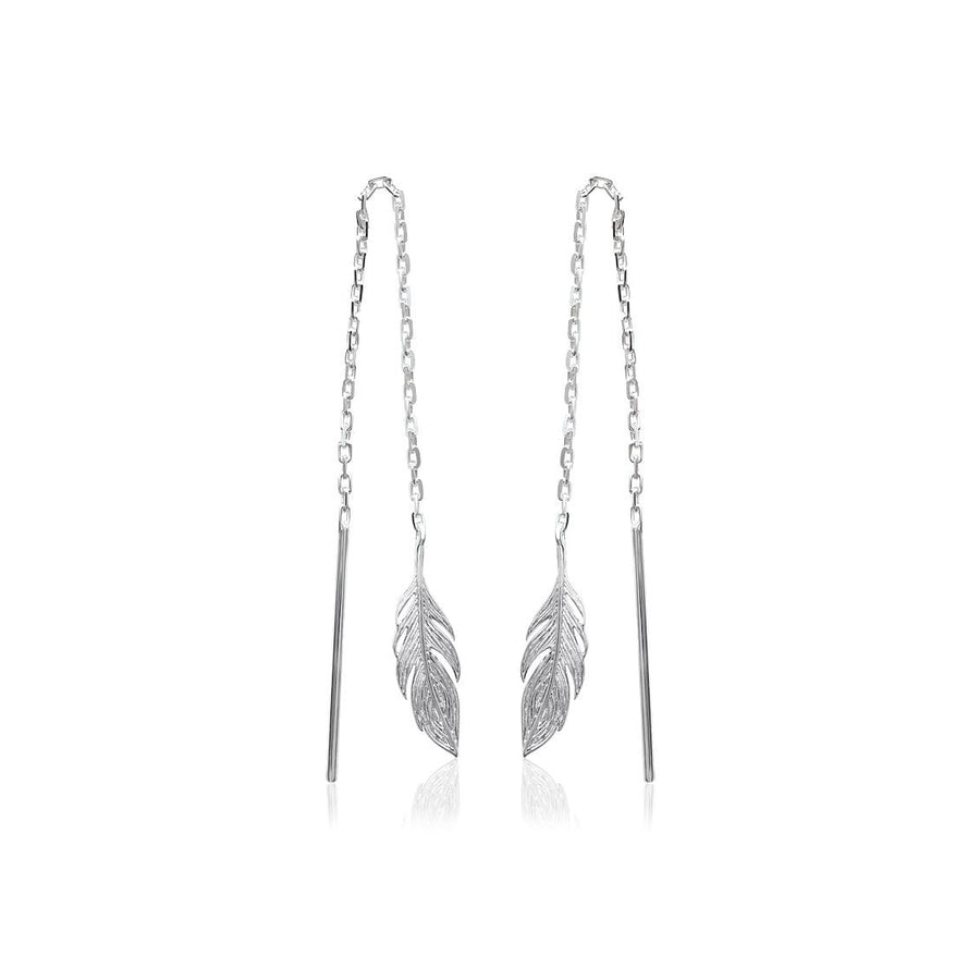 Boucles d'oreilles pendantes Souhila en argent
