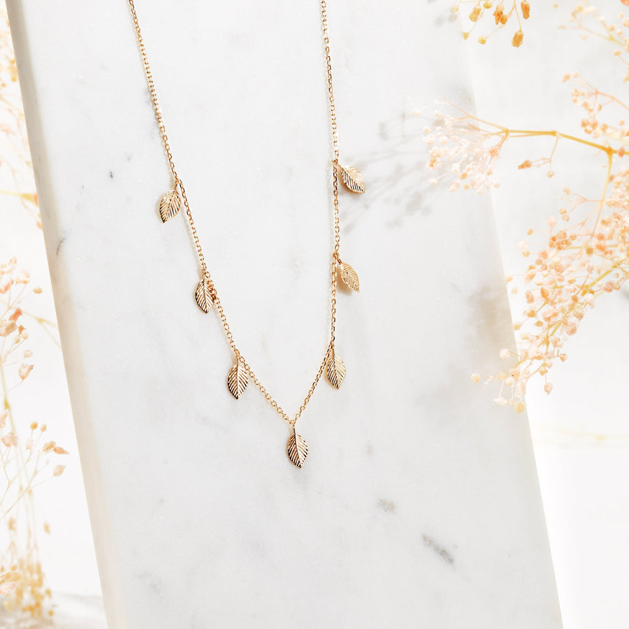Collier Abygail en plaqué or