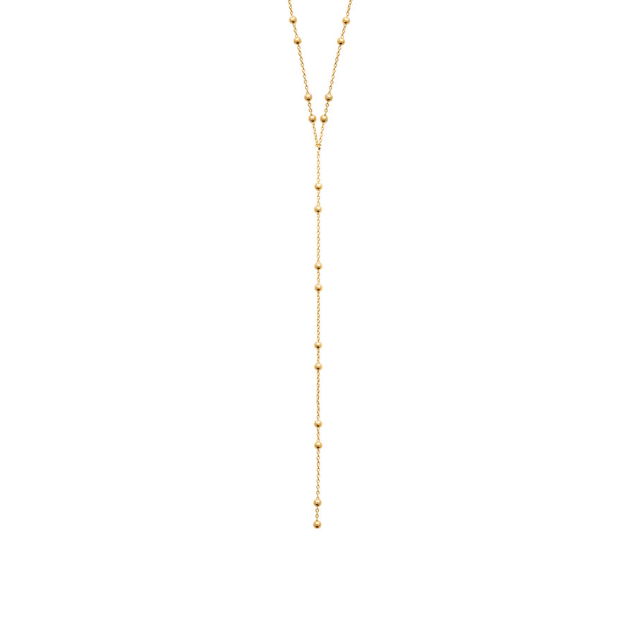 Collier Y Falone en plaqué or