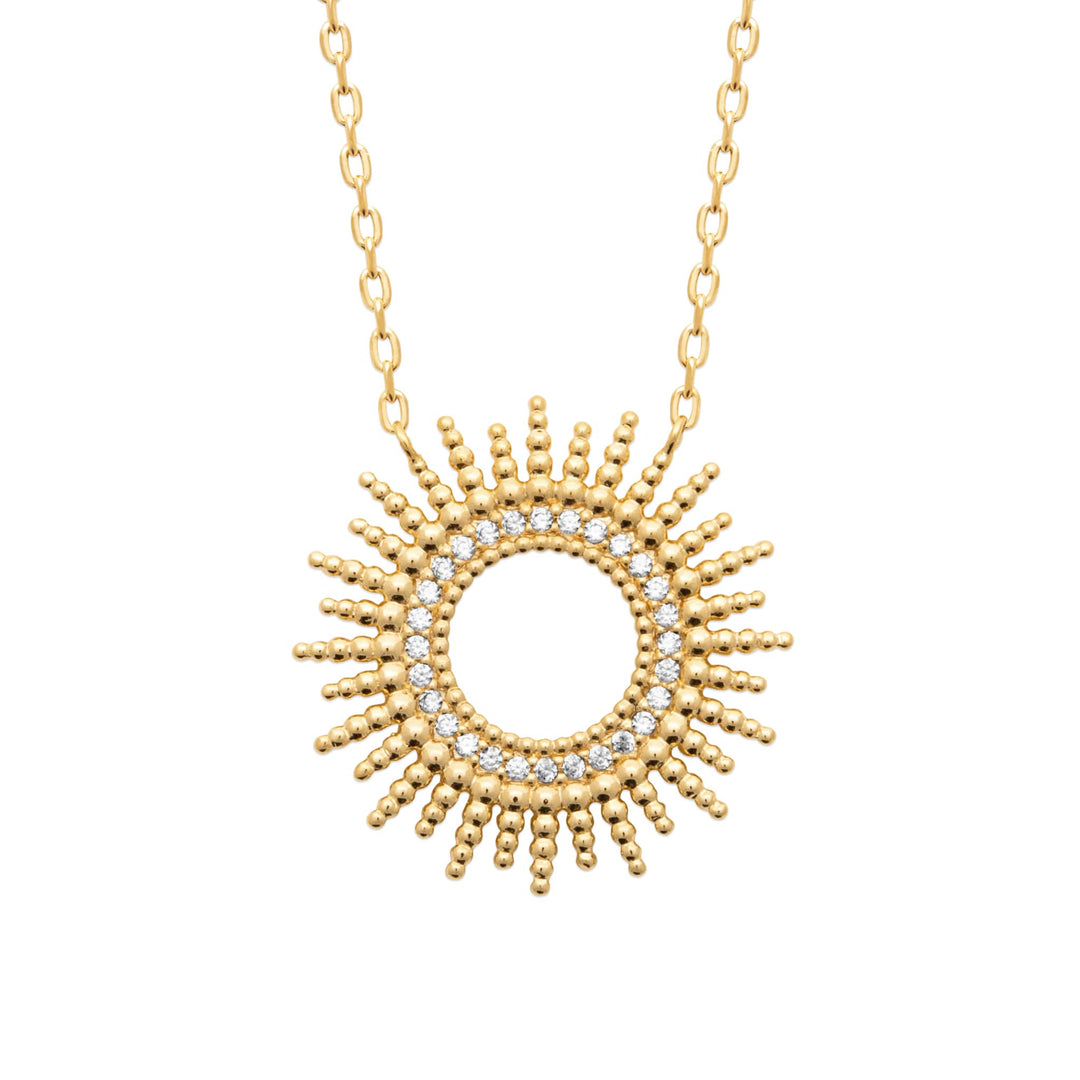 Collier Farrah en plaqué or