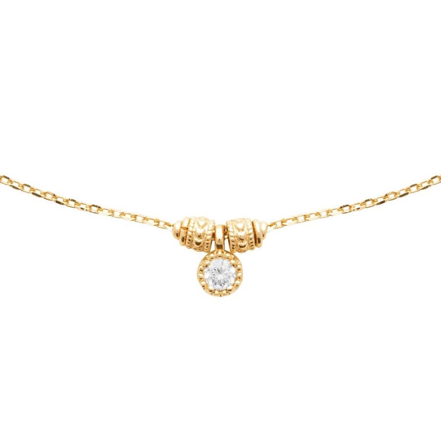 Collier Violetka en plaqué or